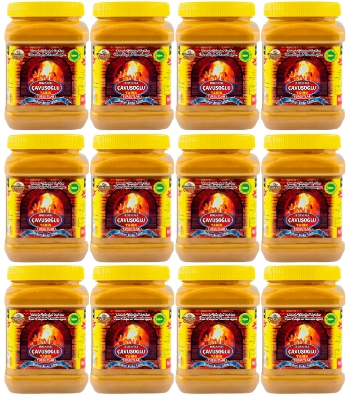 Odun Ateşinde Karafırında Çifte Kavrulmuş Kepeksiz Bozkır Tahini 930g x 12 (1 Koli)