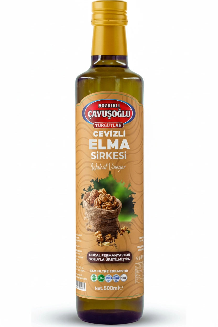 Cevizli Elma Sirkesi Doğal Fermantasyon 500ml