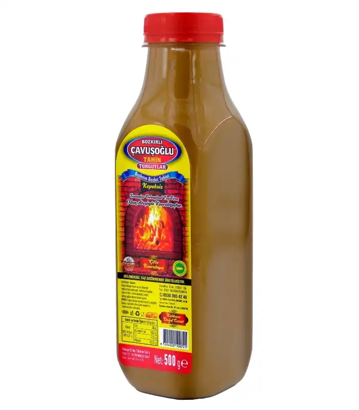 Odun Ateşinde Karafırında Çifte Kavrulmuş Kepeksiz Bozkır Tahini 500g