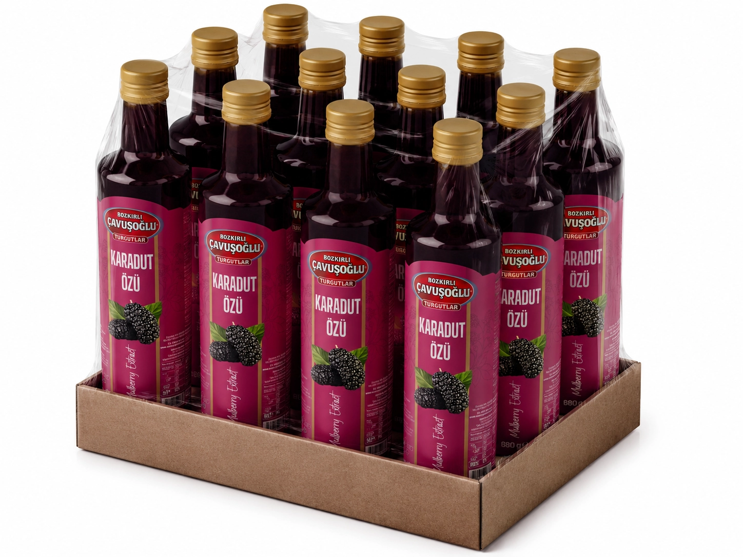 Doğal ve Katkısız Karadut Özü 680g x12
