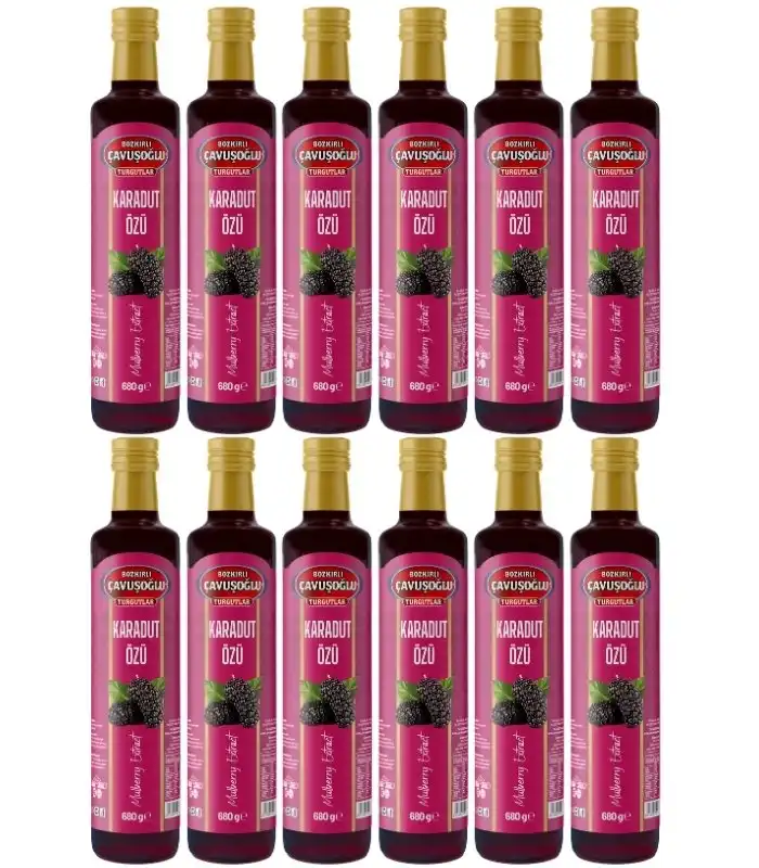 Doğal ve Katkısız Karadut Özü 680g x12