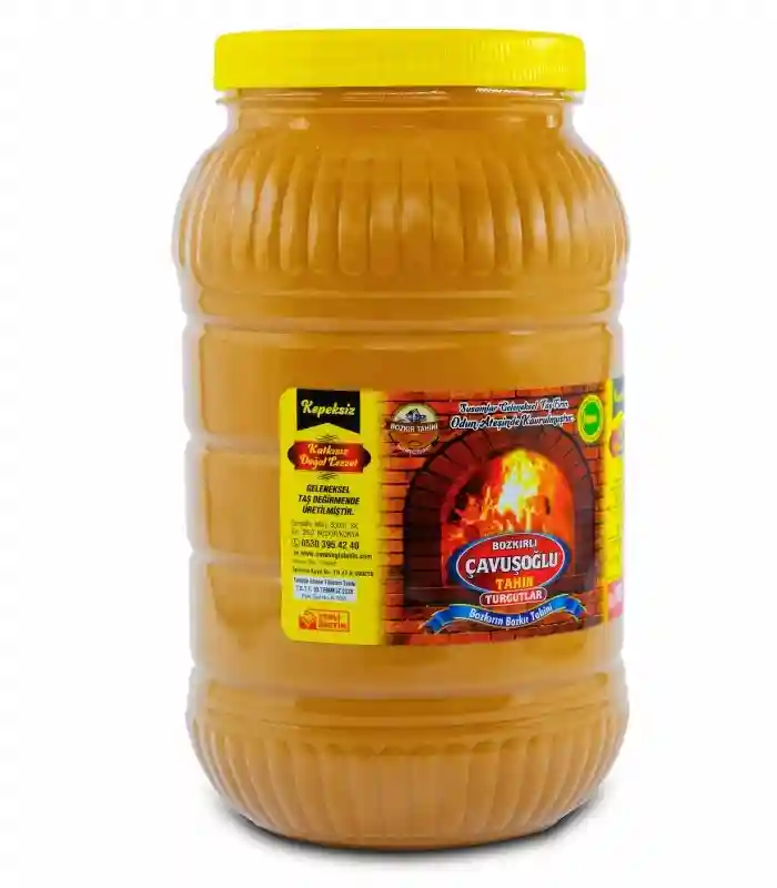 Odun Ateşinde Karafırında Çifte Kavrulmuş Kepeksiz Bozkır Tahini 2900g