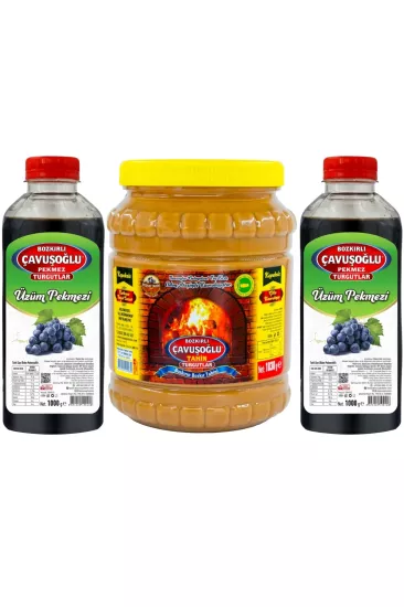 Süper Kampanya (Kepeksiz Bozkır Tahini 1850g - Üzüm Pekmezi 2000g)